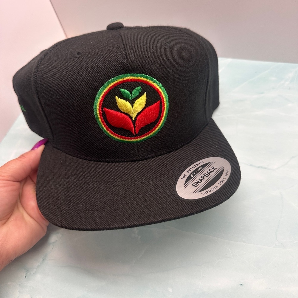 Black Snapback Hat, Floracal Farms
